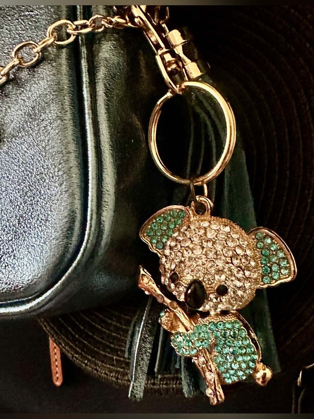 Betsey Johnson Koala Rhinestone Necklace Or Bag Charm - Picture 6 of 6
